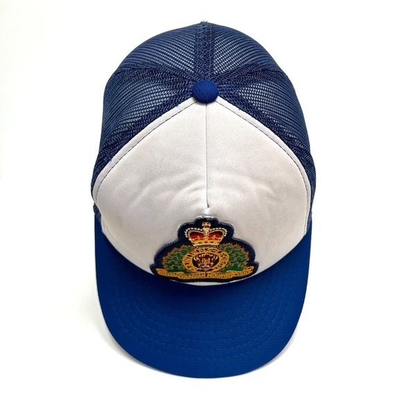 Vintage RCMP Royal Canadian Mounted Police Baseball Trucker Cap Hat Snap Back - Picture 3 of 11